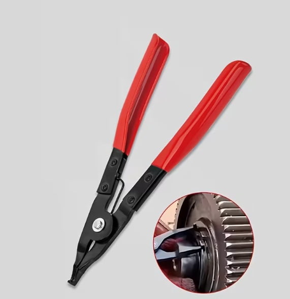 Professional Grade Circlip Pliers - Non-Slip Grip Manual Retaining Ring Installation Tool for Automotive, Bicycle, and Industrial Applications