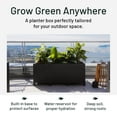 thumbnail image 3 of Tierra Verde 17-Inch x 48-Inch Raised Garden Trough Box for Patio or Deck, Black, 3 of 9