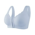 thumbnail image 3 of DuoJiaJ Comfortable And Transparent Shoulder Strap Cordless Backless Spongeless With Convertible Shoulder Straps Push Up Bras Blue, 3 of 3