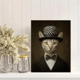 thumbnail image 2 of Qisvanset Top Hat Suit Skeleton Canvas Print 12x16 Inch Study Room Decor, 2 of 8