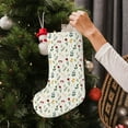 thumbnail image 5 of Uemuo Mini Wildflower Watercolor Print Christmas Stockings, 18inch Xmas Hanging Stocking Decorations for Christmas Party Family Decor, 5 of 7