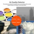 thumbnail image 4 of Probador de calidad del aire Irfora Detector de formaldehído digital portátil Higrotermógrafo multifuncional PM2.5 / PM10 Probador Monitor de calidad del aire Analizador de aire Irfora Probador de calidad del aire, 4 of 7