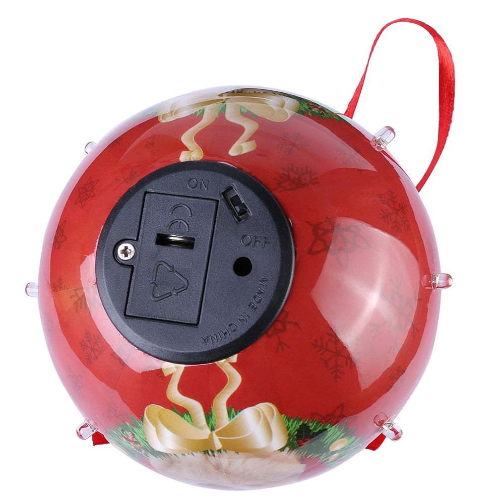 Dog Collection Twinkling Lights Christmas Ball Indoor Decorative Ornament