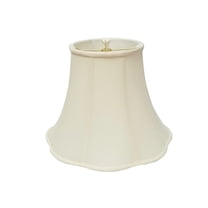Royal Designs Bottom Scalloped Bell Wall Lamp Shade in Eggshell, 5 x 13 x 8.75