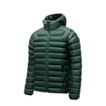 thumbnail image 2 of LYSMORA Mens Lightweight Hooded Puffer Jacket Full Zip Warm Insulated Winter Travel Coat Zipper Side Pockets, 2 of 8