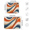 thumbnail image 4 of Yayeee Dish Drying Mat for Kitchen Counter 18"x24" Microfiber Absorbent Pad, Beige Abstract Wavy, 4 of 7