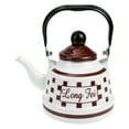 thumbnail image 1 of MasteelfCA Enamel Steel Coffee Pot Thickened Coffee Pot Heating Water Kettle Household Water Kettle, 1 of 8
