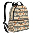 thumbnail image 2 of Lsque Funny Chicken Pattern Backpack – School Travel Canvas Daypack with Ergonomic Padded Straps, Multiple Compartments & Leather Handle, 2 of 5