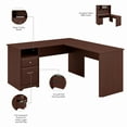 thumbnail image 3 of Bush Furniture Cabot 60W L Shaped Computer Desk with Drawers in Harvest Cherry, 3 of 8