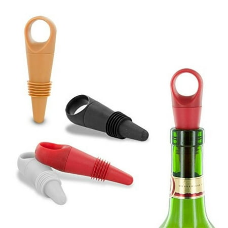 UPC 022578103938 product image for Metrokane 239314 Metrokane Houdini Wine Bottle Stoppers 4-Pack in Multi-color | upcitemdb.com