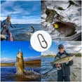 thumbnail image 6 of Uxcell 0.7" Stainless Steel Fishing Quick Snaps Clips Oval Split Rings Fishing Tackle Black 200 Pack, 6 of 6