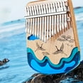 thumbnail image 3 of Portable Thumb Piano Multiple Tones Mini Resin Kalimba Finger Plucked Musical Instrument, 3 of 5