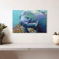 thumbnail image 2 of Elephant Stock Sea Sweetheart Ii Wall Art - Horizontal Canvas Wall Art - Living Room Wall Decor - Animal Canvas - Blue And Turquoise Decor By Carolee Vitaletti - 12" x 8", 2 of 8
