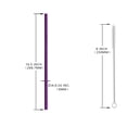 thumbnail image 3 of 4 Pack Reusable Stainless Steel Straws with Case & 1 Brushes, Straight Reusable Drinking Straws, Metal Stainless Steel Eco-Friendly 10.5In, with 1 Cleaning Brush (Purple), 3 of 3
