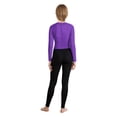 thumbnail image 2 of vastwit Justaucorps de Gymnastique Rythmique à Manches Longues pour Garçons et Filles Combinaison de Danse une Pièce Violet 12, 2 of 6