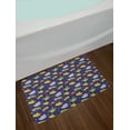 thumbnail image 2 of Cartoon Airplane Bath Mat, Transportation Theme Boys Playroom Pattern with Cars Submarines and Planes, Plush Bathroom Decor Mat with Non Slip Backing, 29.5" X 17.5", Multicolor, by Ambesonne, 2 of 2