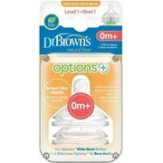 Dr. Brown Dr Brown's Level 1 Opt+ 2pk Nipple