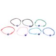 thumbnail image 2 of pulseras delicadas ajustables coloridas tejidas a mano con ojo azul turco, pulsera de buena suerte, cuerda para hombres y mujeres, regalo, 2 of 5