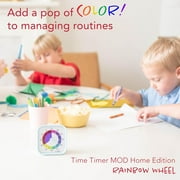 Time Timer MOD Home Edition — 60 Minute Kids Visual Timer Study Tool (Rainbow Wheel)