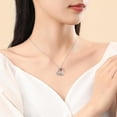 thumbnail image 3 of Un regalo único y elegante para el día de la madre. Collar de clavícula con candado en forma de corazón., 3 of 4
