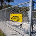 thumbnail image 6 of Electric Fence Warning Sign, 4 Pcs, Plastic Safety Sign for Farm & Home, 9.5 x 4.7 Inch, Yellow, 6 of 6