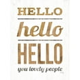 thumbnail image 2 of Rae, Marla 19x24 White Modern Wood Framed Museum Art Print Titled - Hello Hello Hello, 2 of 4