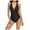 Black, variant on WREESH Women's Crisscross Push Up One Piece Swimsuit Tummy Control Ruched V-Neck Slim Bathing Suit Beach Swimwear Olive Green