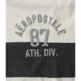 thumbnail image 2 of Aeropostale - Camiseta gráfica con cuello en V a rayas para hombre, color blanco roto, extragrande Aeropostale Camiseta gráfica, 2 of 2