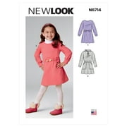 New Look Sewing Pattern N6714 -Children's Dresses, Size: A (3-4-5-6-7-8)