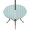 Seafoam Mint White4, variant on Round Outdoor Tablecloth with Umbrella Hole and Zipper, Blue Farmhouse Check Tablecloth with Elastic Waterproof, Buffalo Plaid Boho Vintage Rustic Patio Table Covers for 31" - 35" Picnic Pool Tables