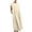 Beige, variant on Patlollav Clearance Womens,Woman Fashion Solid Sleeveless Round-Neck Retro Long Dress