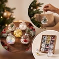thumbnail image 2 of 12 Pack Pre-Filled Clear Christmas Ball Ornaments,2.4in Transparent Plastic Baubles with Pine Needle,Berry,Sequin & Silk Filler,Assorted Hanging Pendants for Xmas Tree &Home Party Decor, 2 of 9