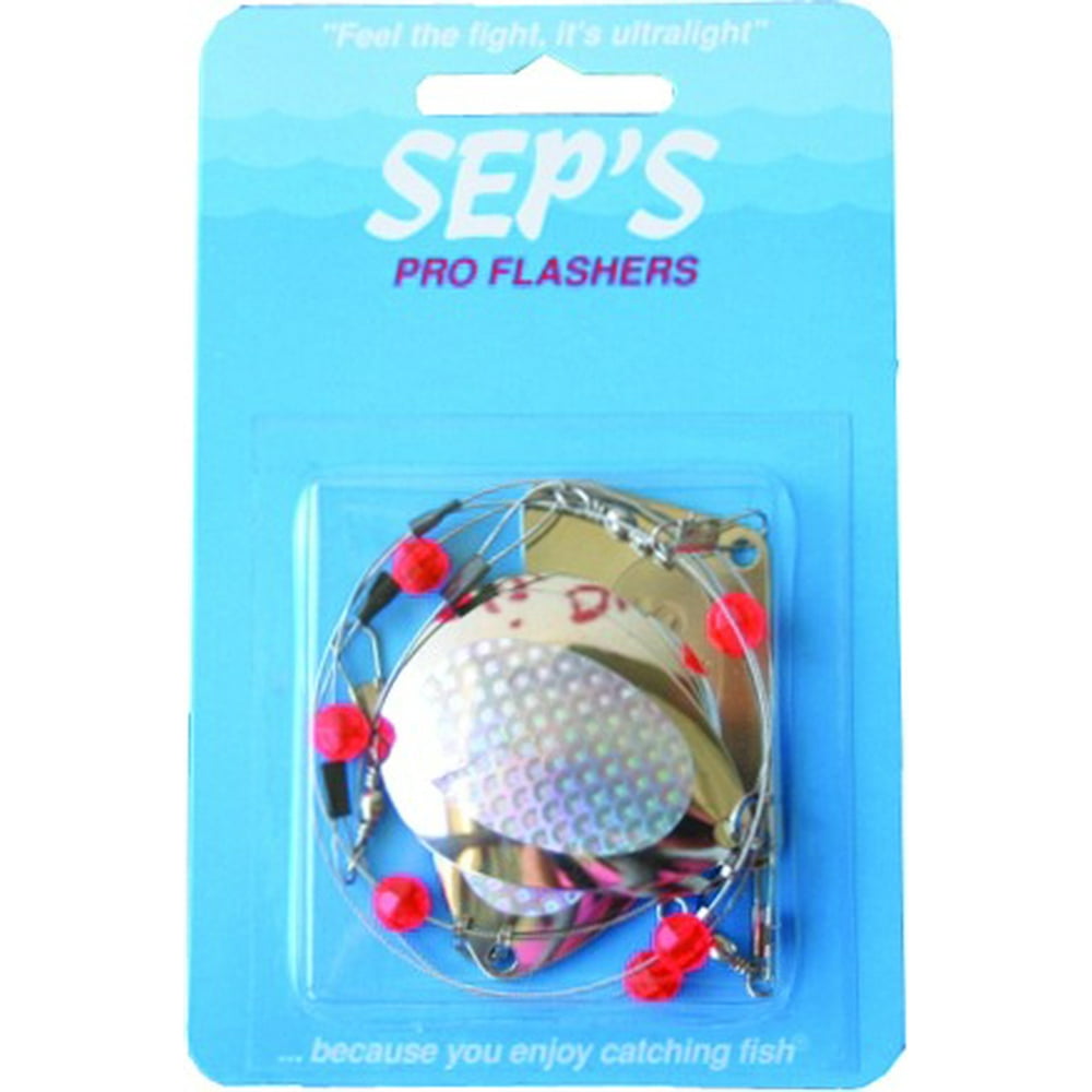 Sep's Pro Flasher Large Colorado Trolling Blade, Silver