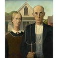 thumbnail image 3 of Grant Wood 12x14 Black Modern Framed Museum Art Print Titled - American Gothic (1930), 3 of 5