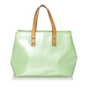Pre-Owned Louis Vuitton Vernis Reade PM Leather Green