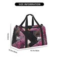 thumbnail image 3 of Fotbe Flower Bald Eagle Bolsa de Viaje con Estampado, Bolsa de Fin de Semana para Mujer con Compartimento para Zapatos, Bolsa de Gimnasio con Bolsillo Húmedo, 3 of 7