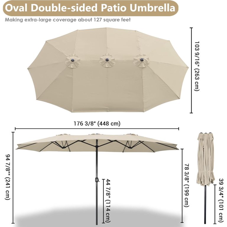 abba patio 8 x 10 feet rectangular cantilever umbrella 10 Feet Cantilever Offset Umbrella