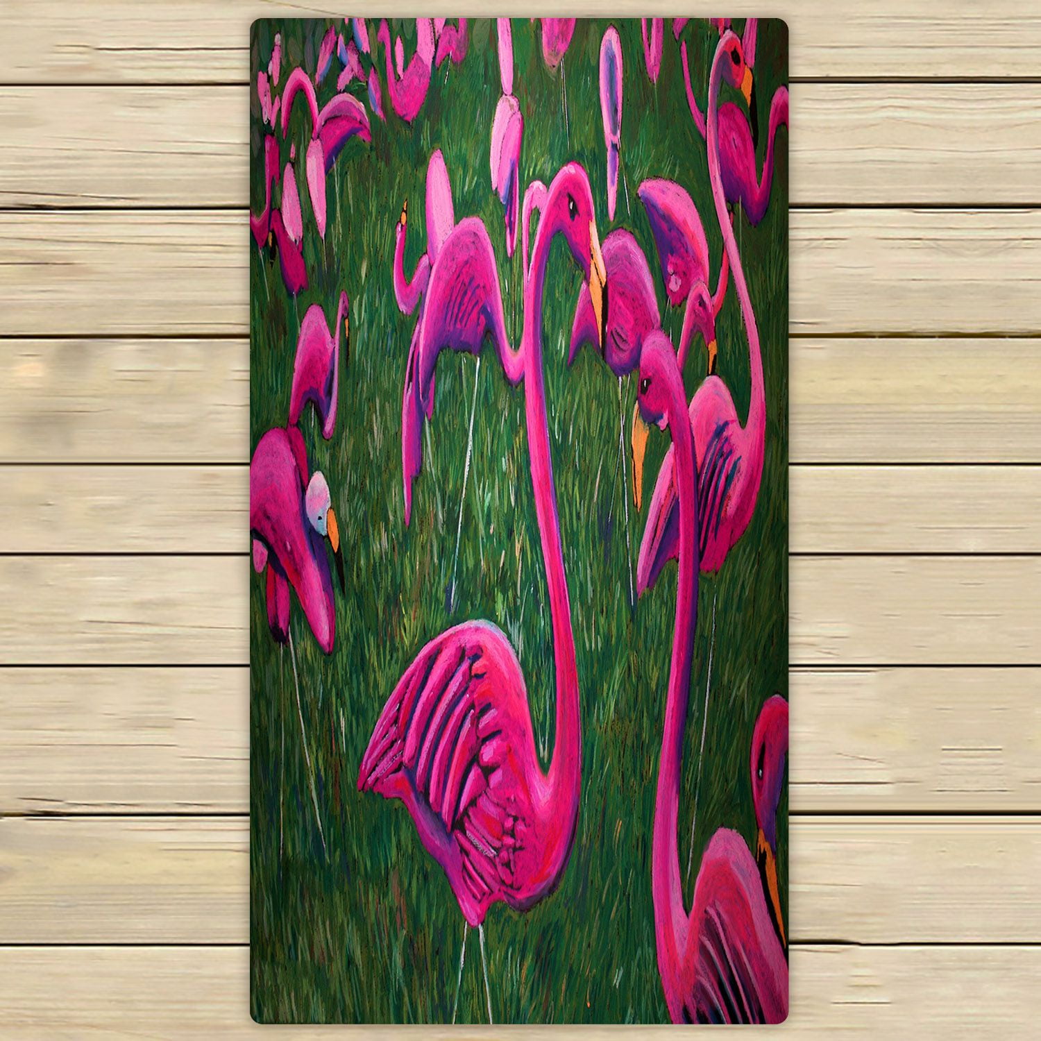 ZKGK Flamingo Hand Towel Bath Towels Beach Towel For Home Outdoor