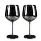 thumbnail image 1 of Juego de 2 copas de vino de metal con vástago de copa de vino de acero inoxidable con espejo, 1 of 6