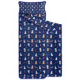 thumbnail image 2 of Dark Blue Christmas Dog and Snowman Pattern Toddler Nap Mats for Kids Preschool,59"x22" Sleeping Mat Bag or Kids,Toddler Sleeping Bag,Toddler Nap Mat or Daycare, 2 of 6