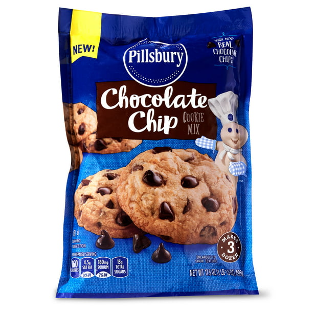 Pillsbury Chocolate Chip Cookie Mix, 17.5 oz - Walmart.com ...