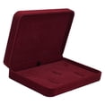 thumbnail image 3 of Caja de Presentación de Joyería Perfecl de Madera Terciopelo Vino Rojo, 3 of 5