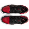 thumbnail image 4 of A i r-Jor-dan 1 Low "Bred Toe" Black/Gym Red-White 553558-066 Size 7 NEW, 4 of 6