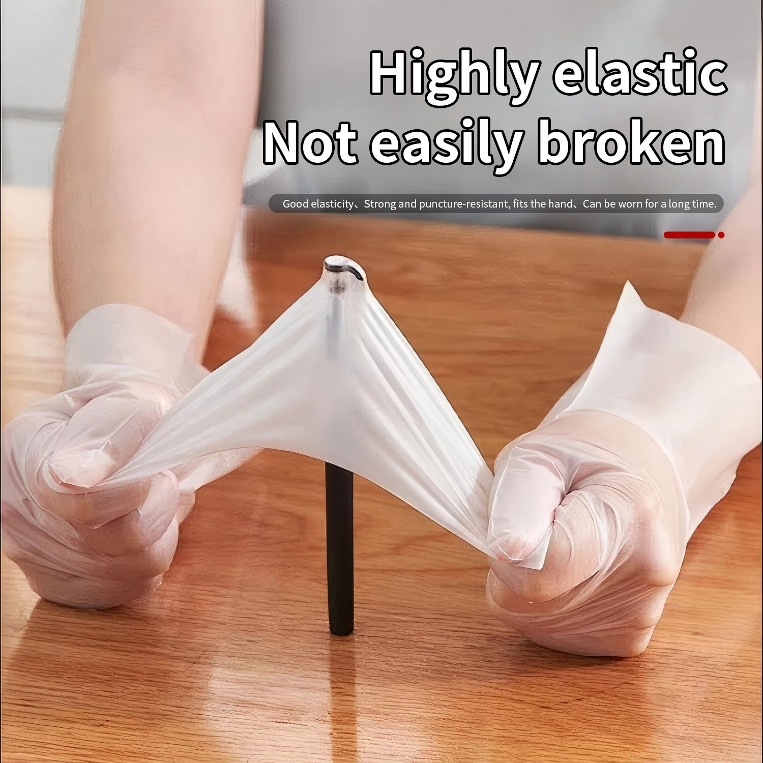 600Pcs Food Prep Gloves Disposable, Clear Plastic Gloves Food Grade Waterproof, Oil-Resistant, Ambidextrous, Safe for Kitchen Cooking, Food Handling(S Size)