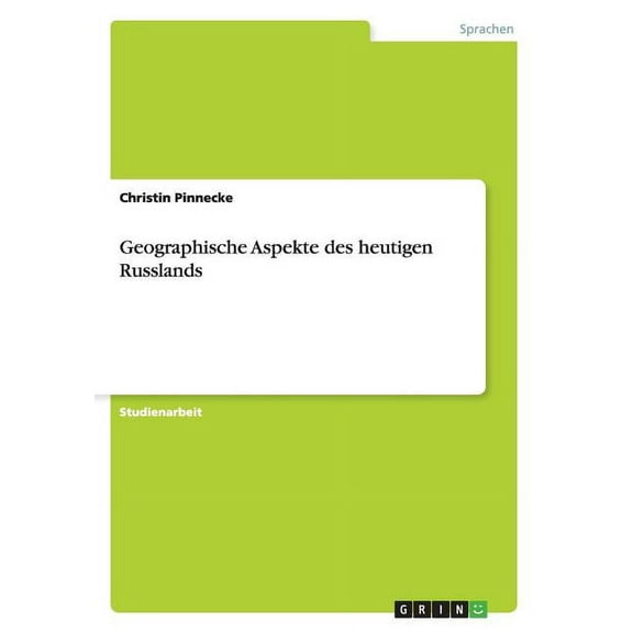 Geographische Aspekte des heutigen Russlands (Paperback)