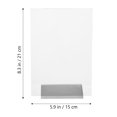 thumbnail image 3 of MasteelfCA Acrylic Sign Holder Display Stand Paper Holder Table Sign Holder for Office Home Store Restaurant, 3 of 7