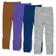 thumbnail image 2 of Millie Loves Lily Girls Solid Ruffle Legging Set with Button Accent, Big Girls, Size 12, 4PCS), 2 of 2