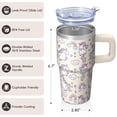 thumbnail image 3 of 20OZ Unicorn Lover Cup with Handle Double Wall Stainless Steel Tumbler Ideal Gifts for Women Suitable for Birthday Christmas and Trivia Competitions, 3 of 6