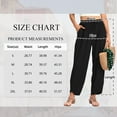 thumbnail image 2 of TEMOFON Wide Leg Pants Womens Waffle Knit Casual Drawstring Elastic Waisted Palazzo Harem Pants with Pockets Womens Clothes Baggy Lightweight Beach Work Trousers, 2 of 6