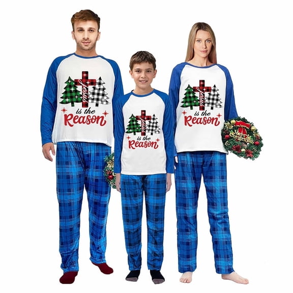 LuLiaMenton Family Christmas Pajamas, Red Plaid WE ARE FAMILY Matching Sleepwear, 2-3T-Kid